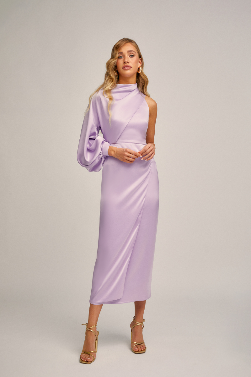 TAHITI MIDI DRESS IN VIOLET