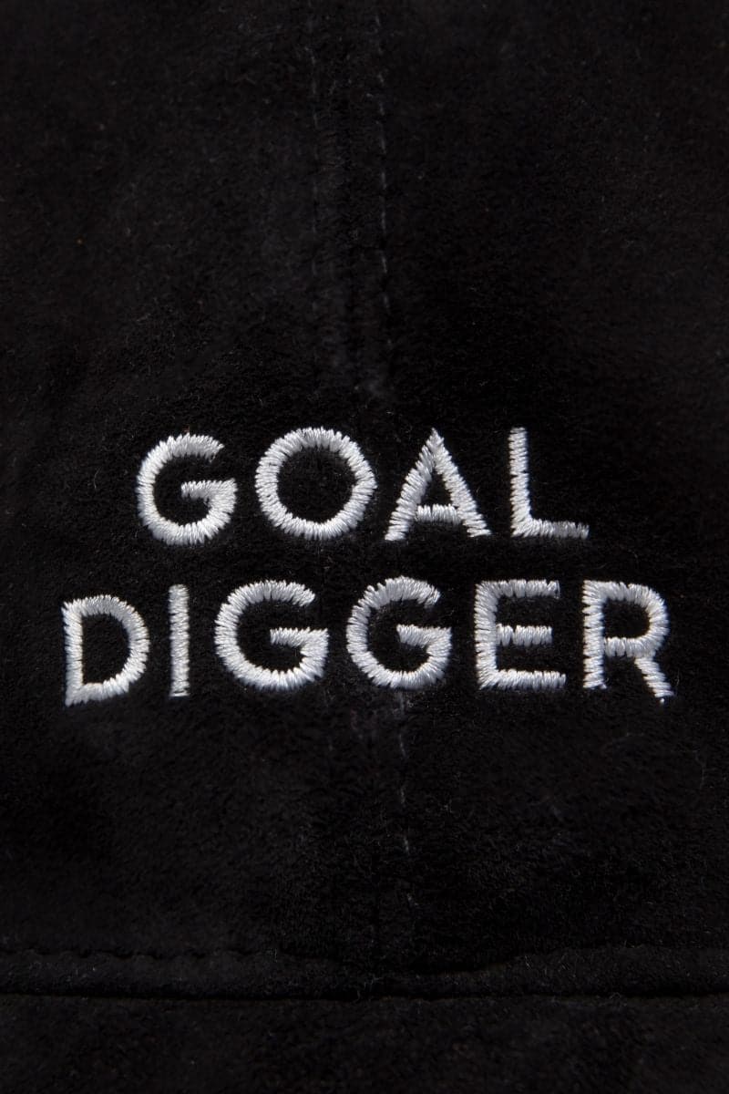 GOAL DIGGER BLACK UPCYCLED HAT