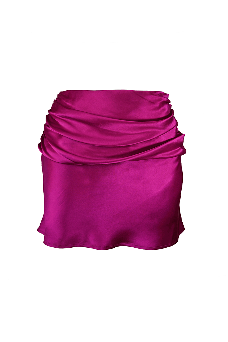 WAVE SKIRT IN FUCHSIA