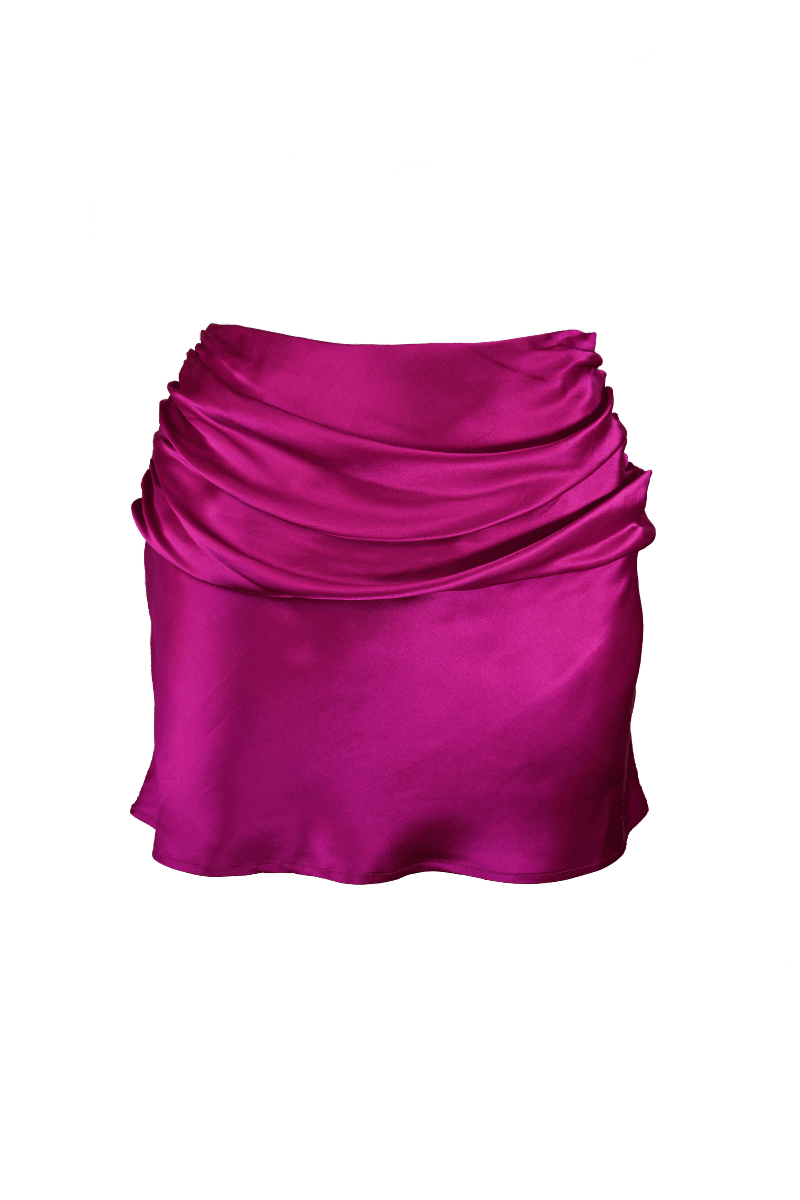 WAVE SKIRT IN FUCHSIA