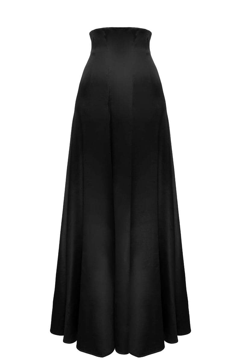 BLACK ALINE MAXI SKIRT