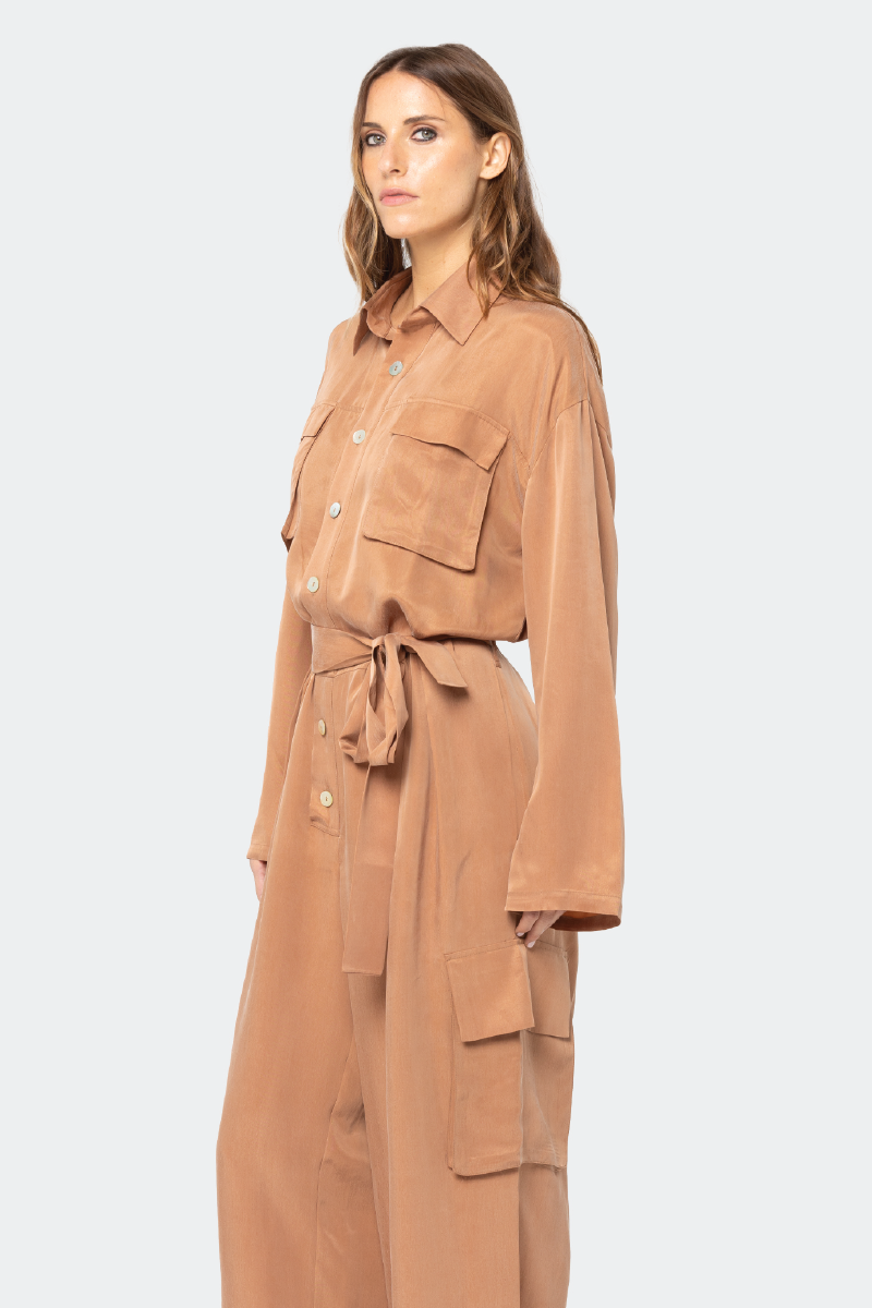 SERENGETI MOCHA JUMPSUIT