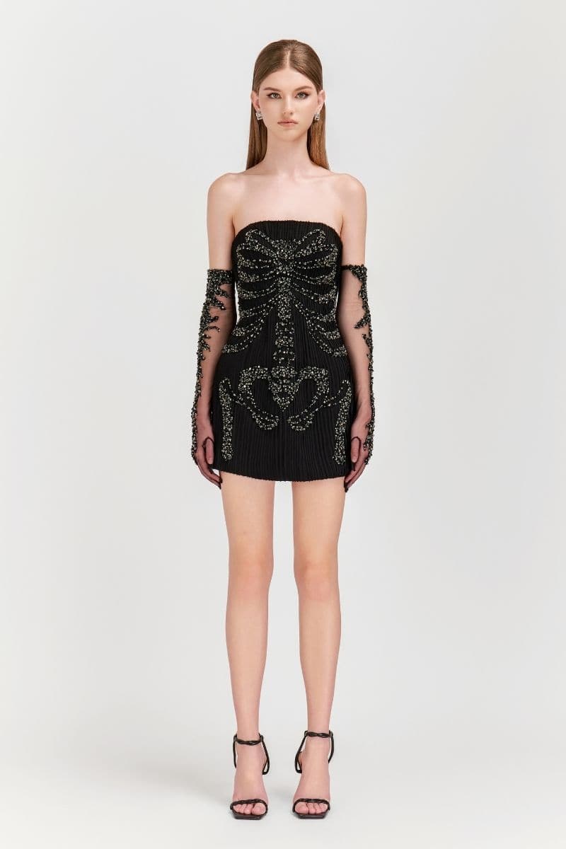 SCARLETT TULLE EMBELLISHED GLOVES