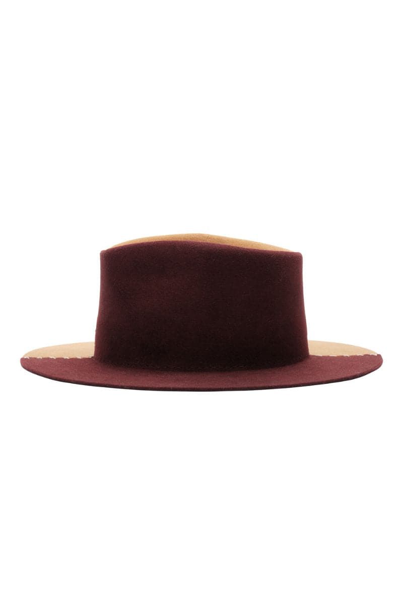 LOUISE BROWN TWO-TONE FEDORA HAT