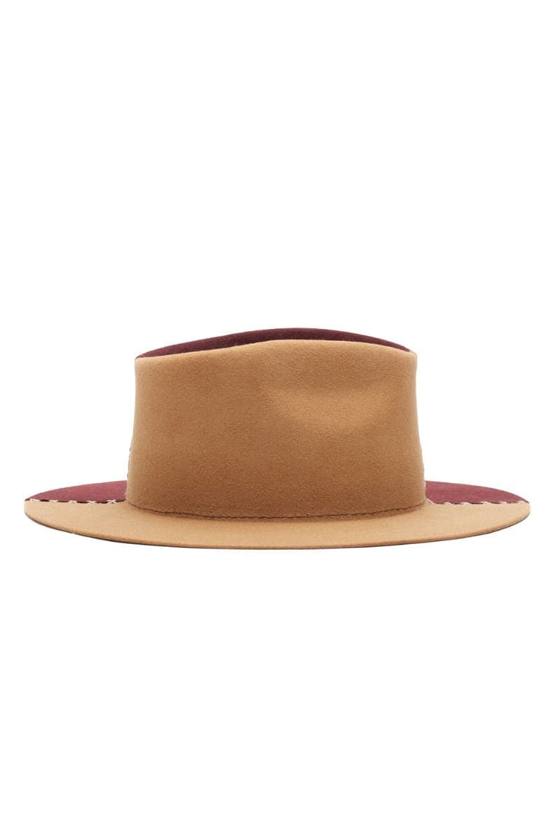 LOUISE BROWN TWO-TONE FEDORA HAT