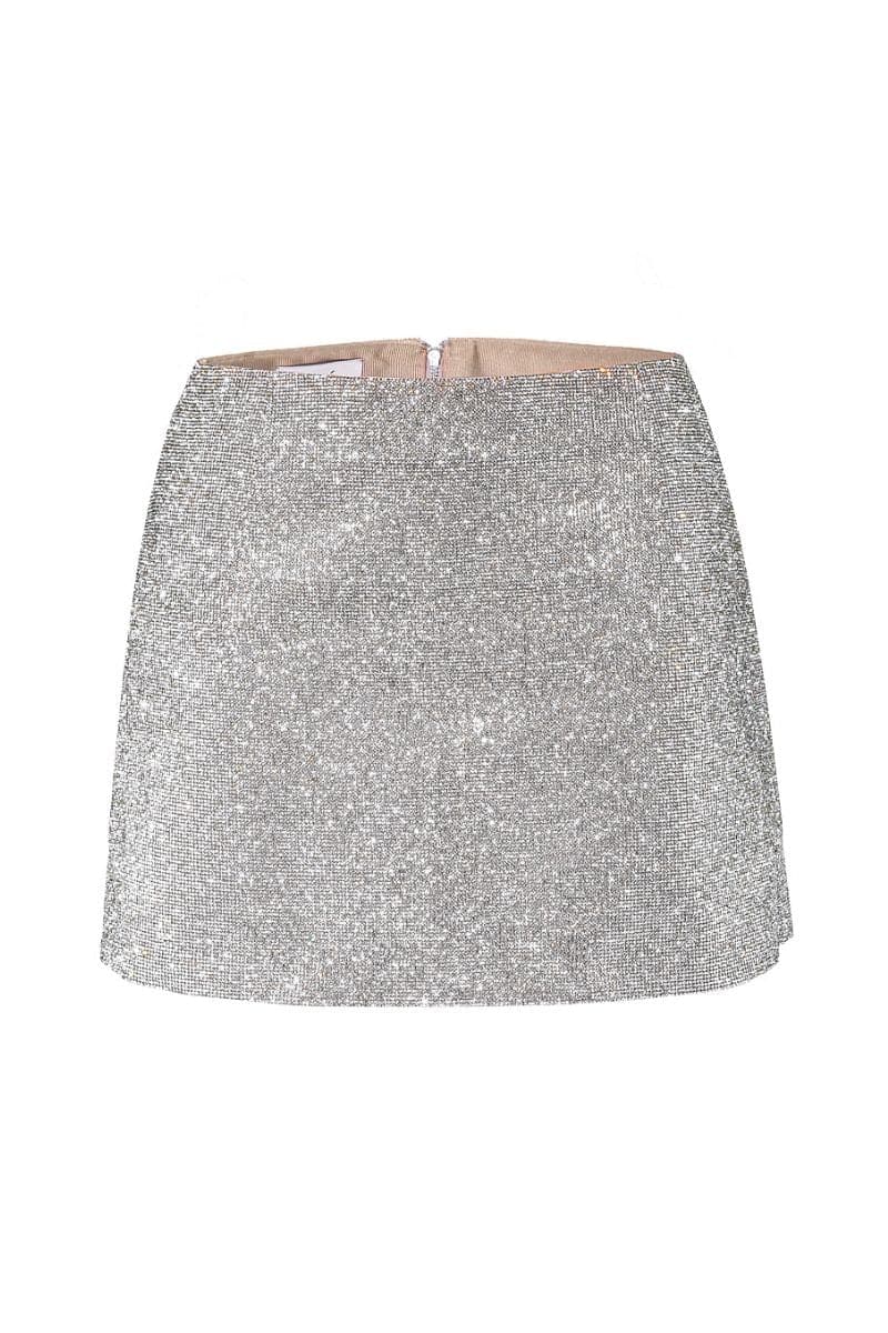 CAMILLE CRYSTAL-EMBELLISHED MINI SKIRT