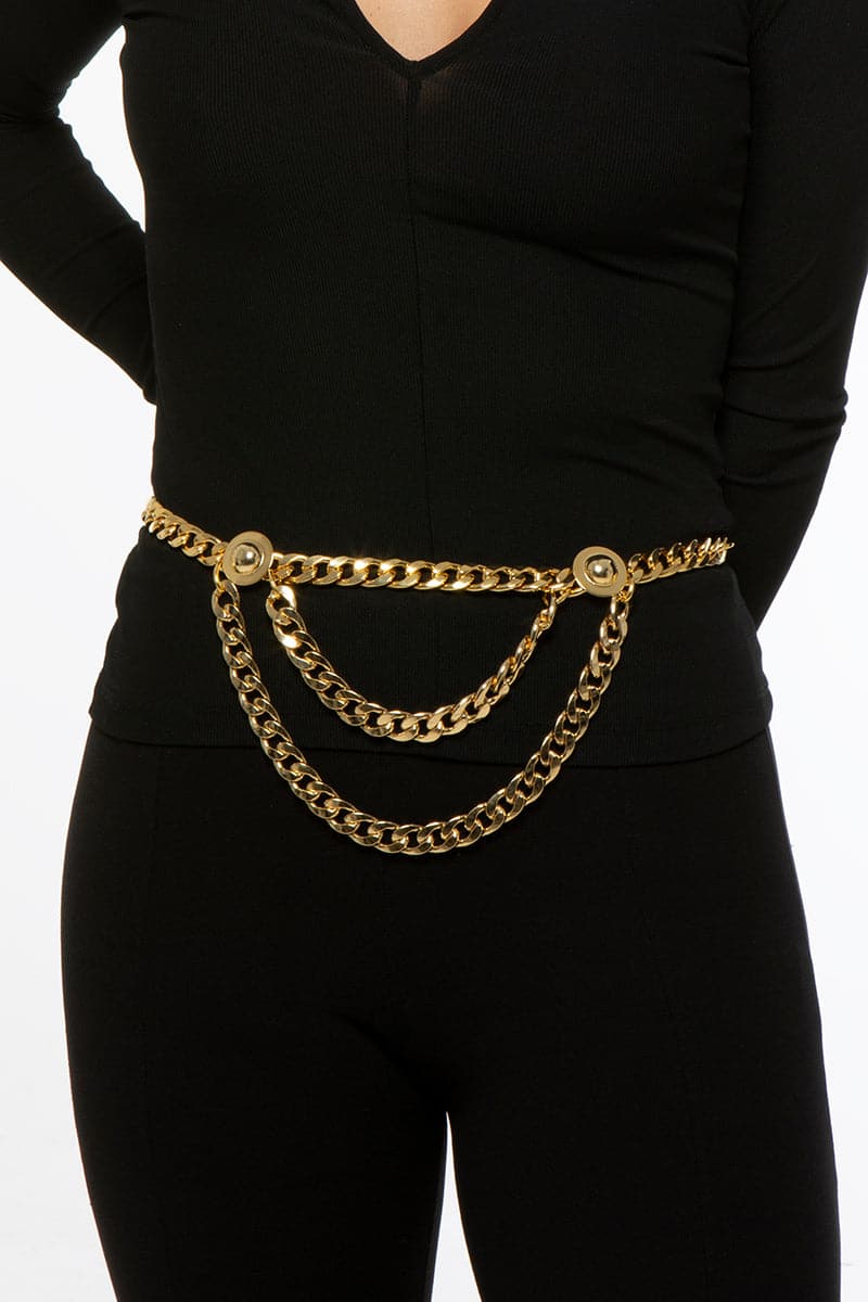 DONATELLA DOUBLE CHAIN BELT