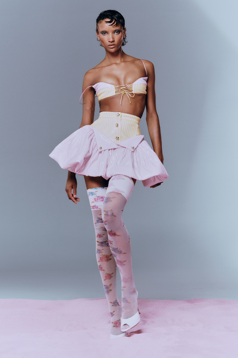 SEQUIN RUFFLE MINI SKIRT