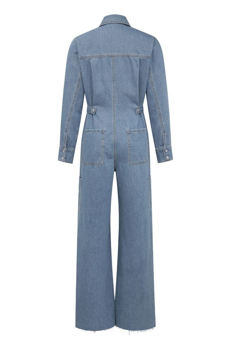 DEANNA UNION SQ DENIM JUMPSUIT