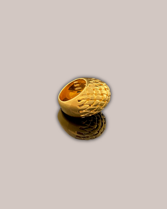 Tay Basketweave Bomb Ring