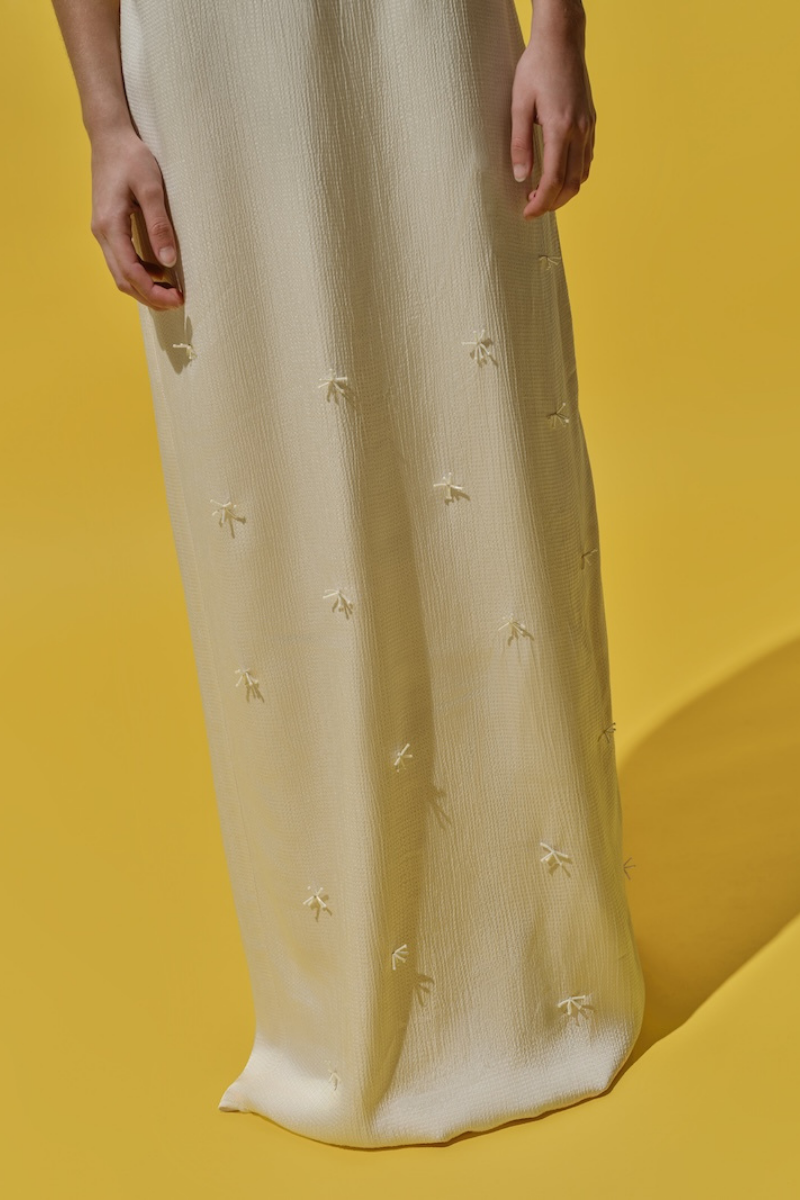 SAGE DRESS IN IVORY