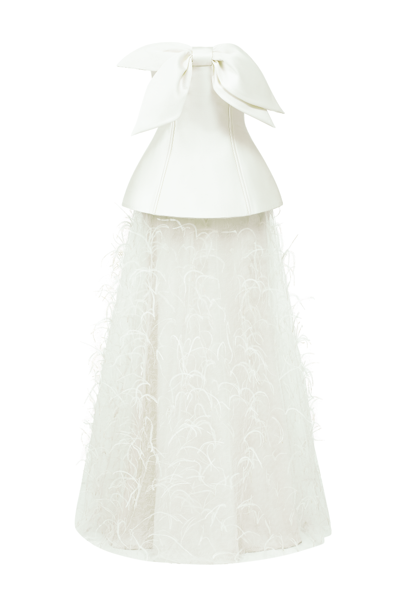 COLETTE TAFFETA AND TULLE GOWN