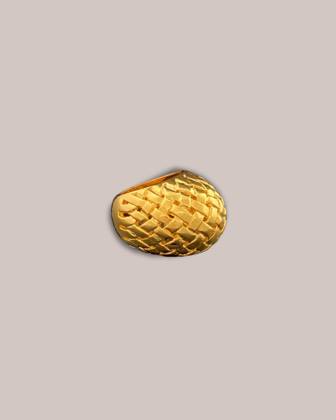Tay Basketweave Bomb Ring