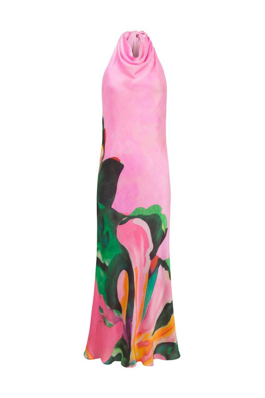 BIANCA DRESS IN TAFFY PINK