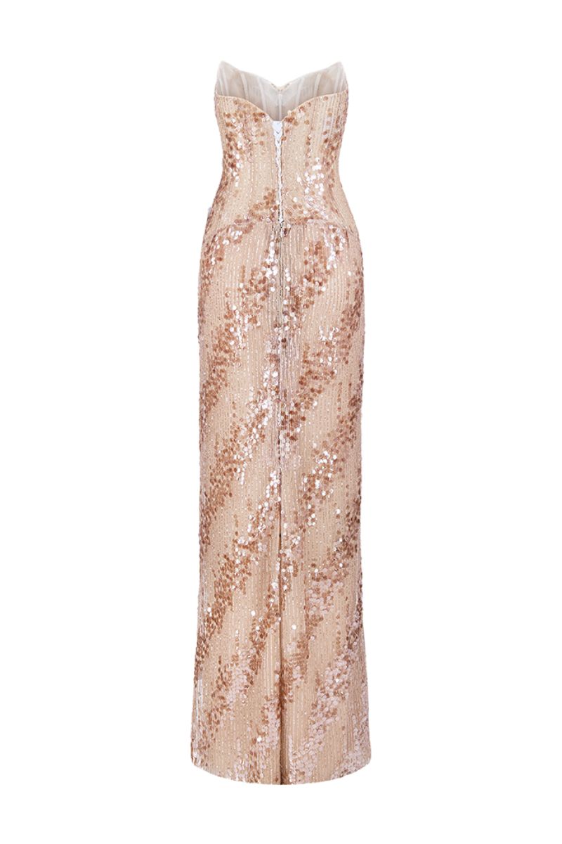 SEQUIN 3D FLOWER DRESS