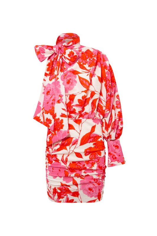 LEANDRA DRESS IN FUCHSIA PRINT
