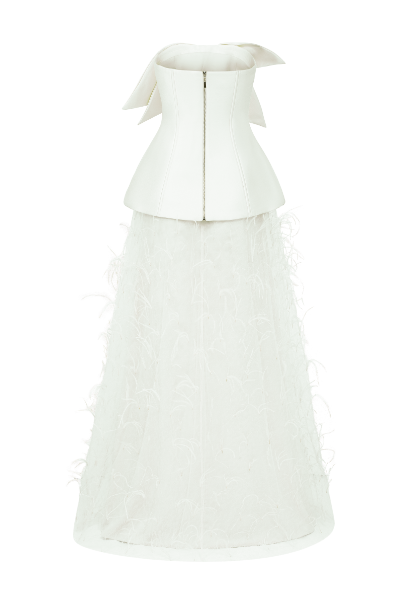 COLETTE TAFFETA AND TULLE GOWN