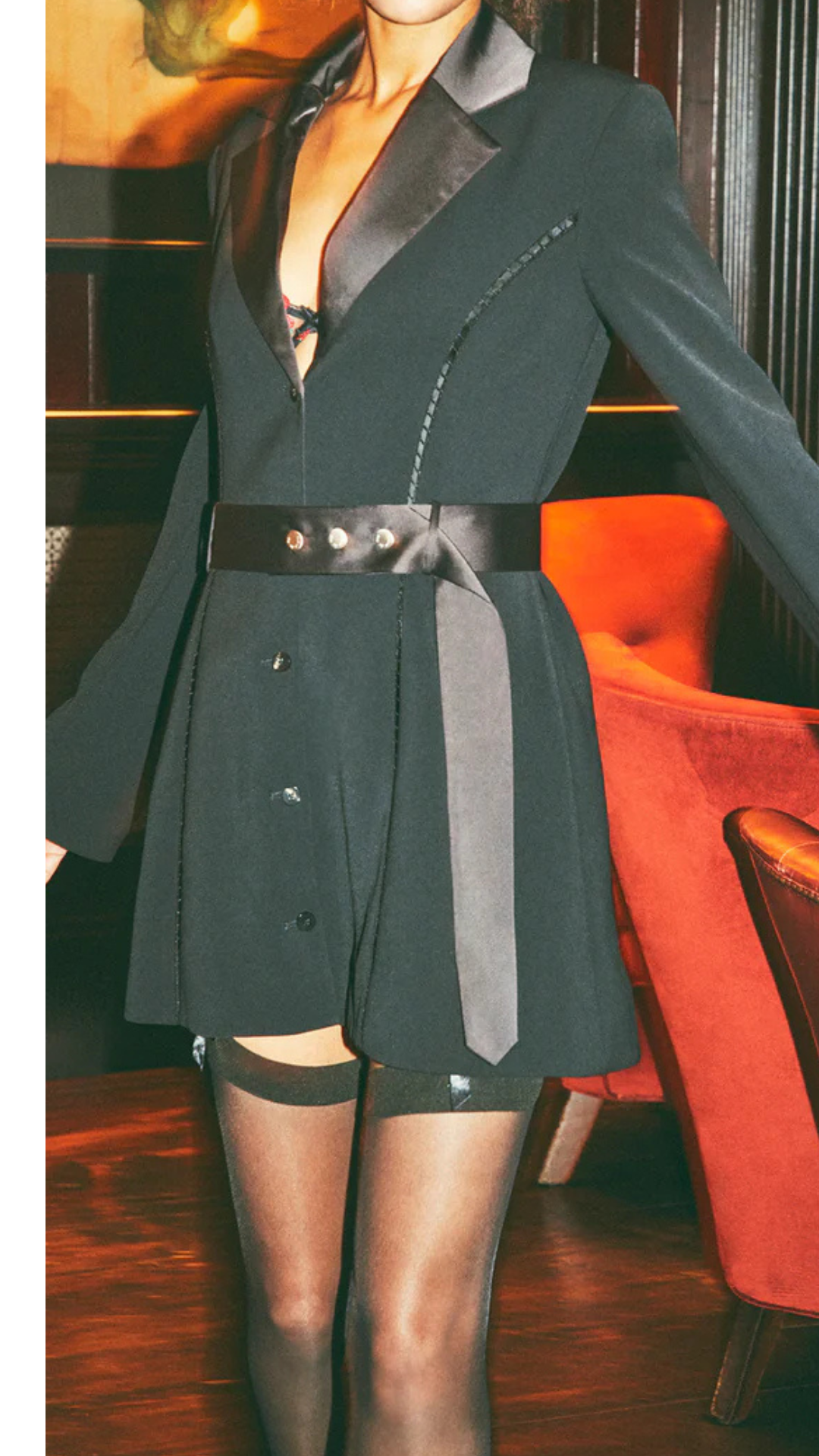 Tux Mini Fleur Dress