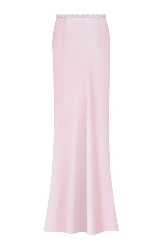 CAKE MAXI SKIRT IN LIGHT PINK