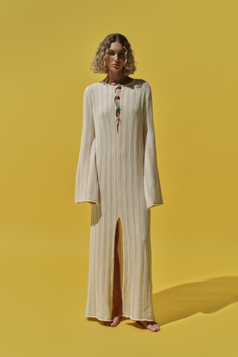 MAMU DRESS IN IVORY