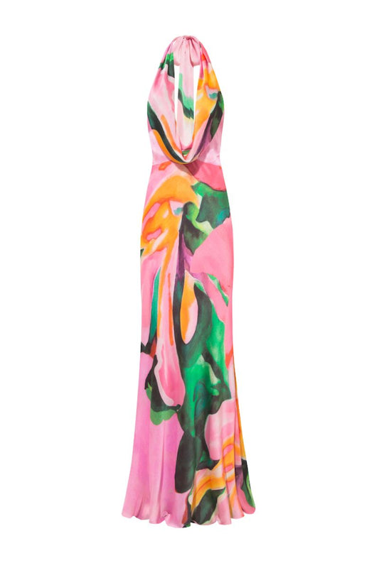 CHIARA DRESS IN TAFFY PINK