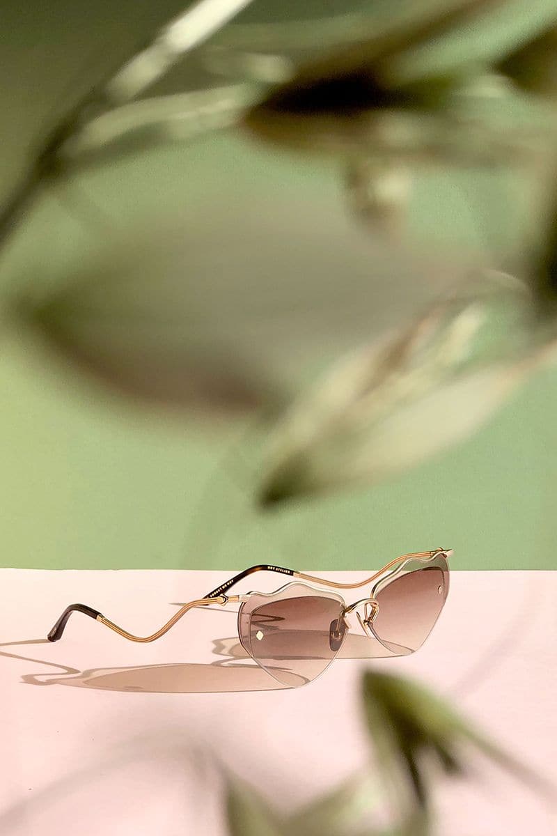 BROWN FORGET ME NOT SUNGLASSES