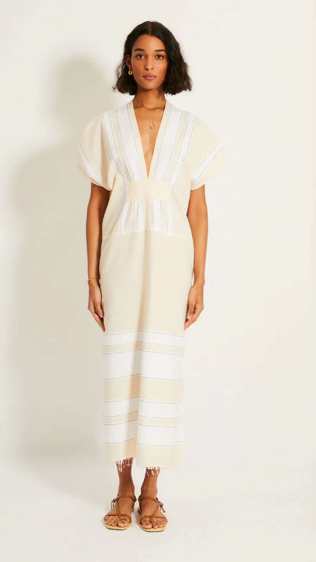 Gasita V Neck Caftan