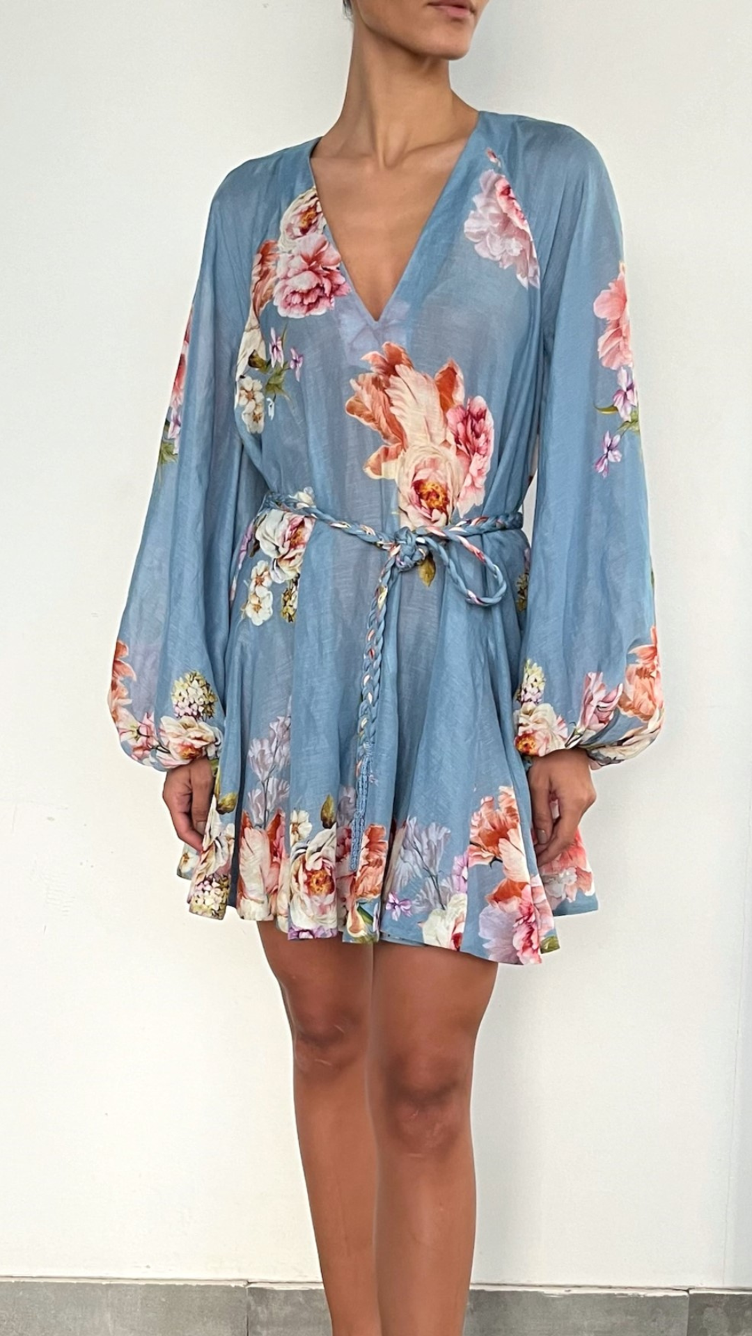 Short Dress W/ Braided Belt