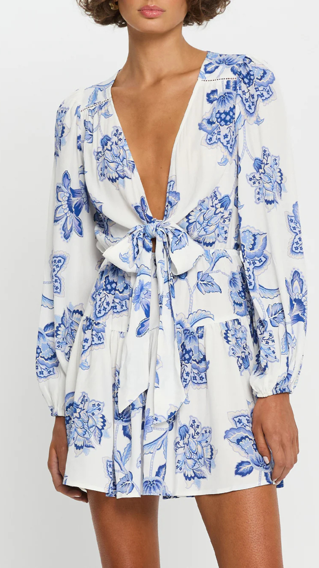 Chiara Tie Front Mini Dress