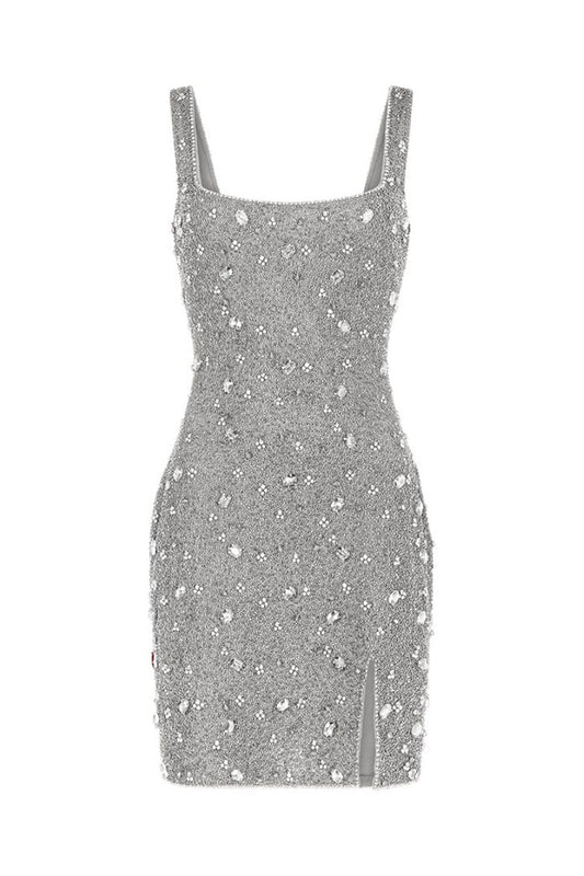 KERRI MINI DRESS IN SILVER