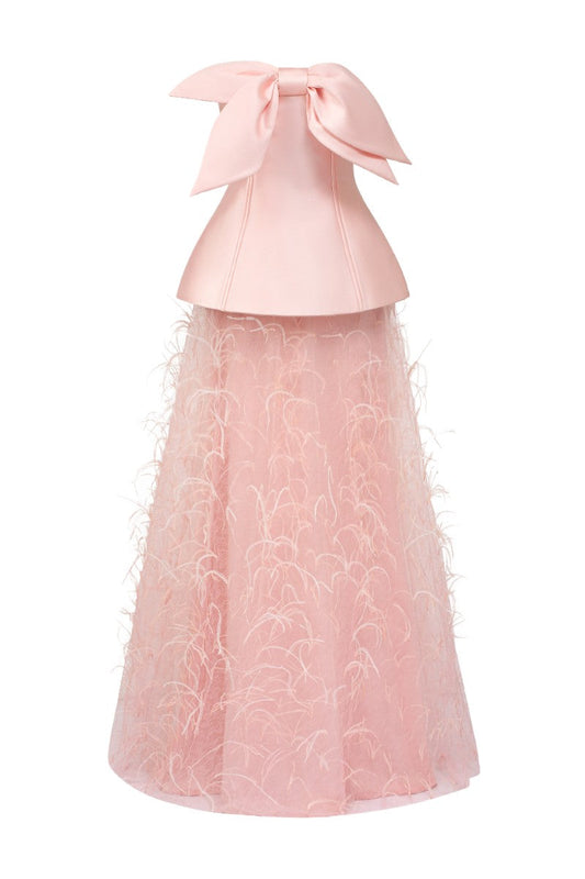 COLETTE TAFFETA AND TULLE GOWN