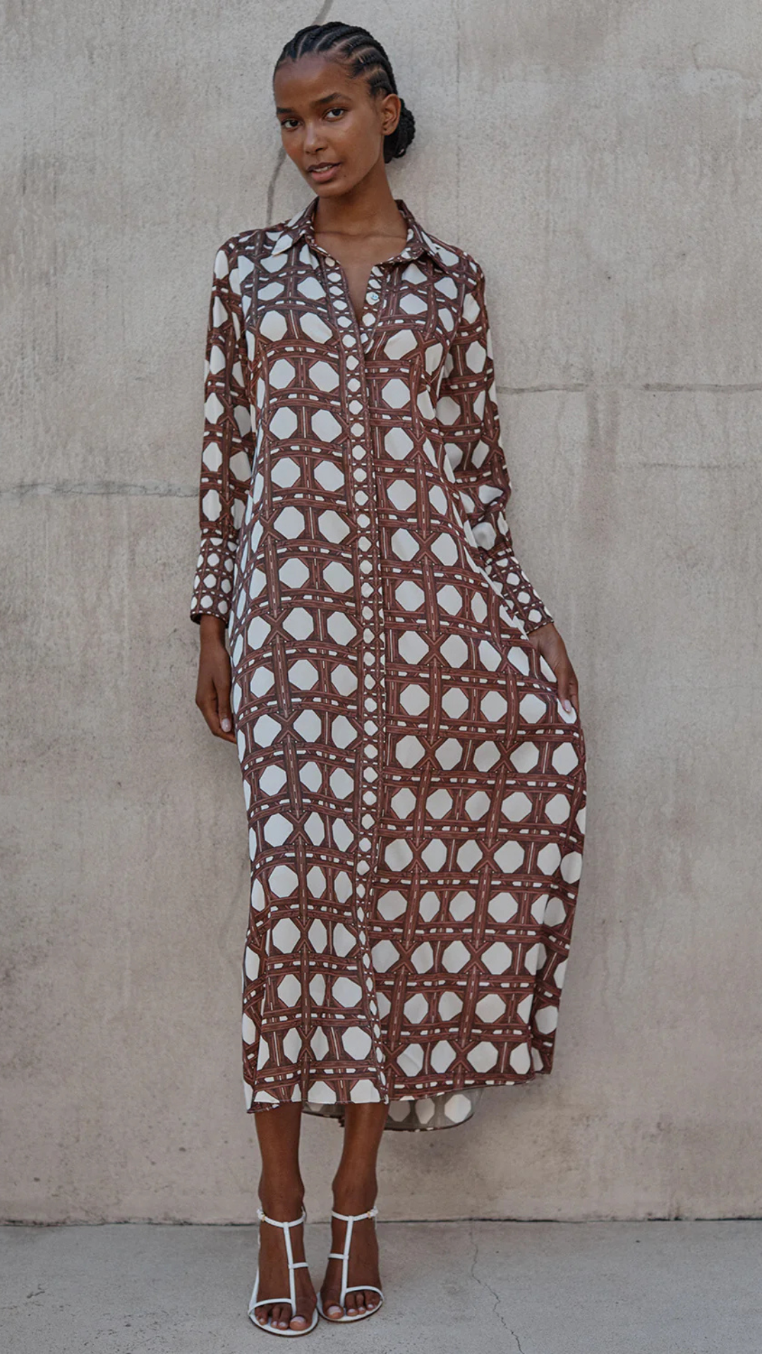 Herminia Dress Chocolate