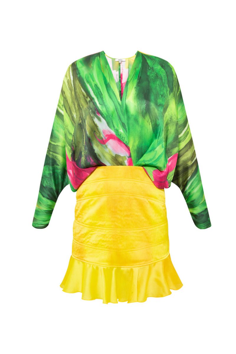 FIORELLA DRESS IN BOLD BLOSSOM PRINT