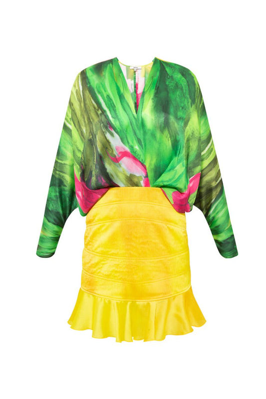 FIORELLA DRESS IN BOLD BLOSSOM PRINT