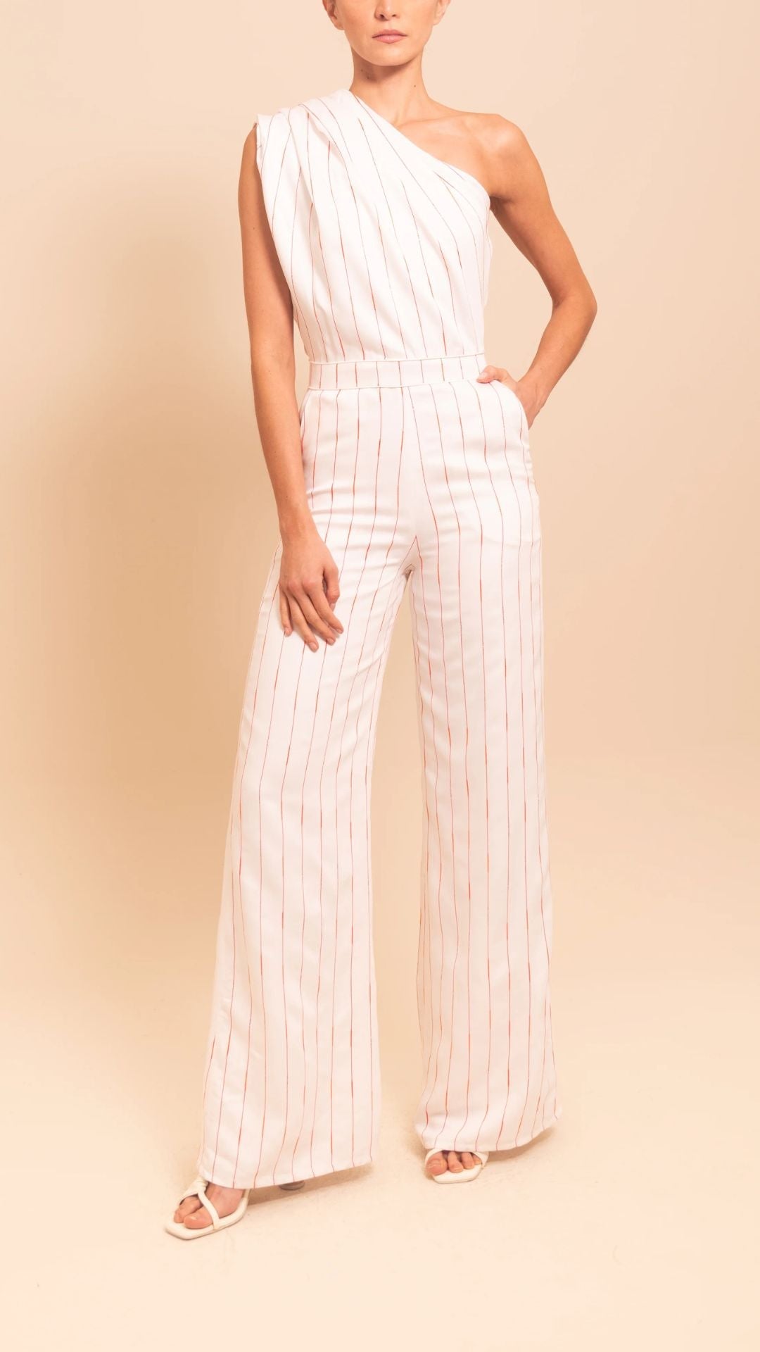 Bosawa Jumpsuit Ivory Stripe