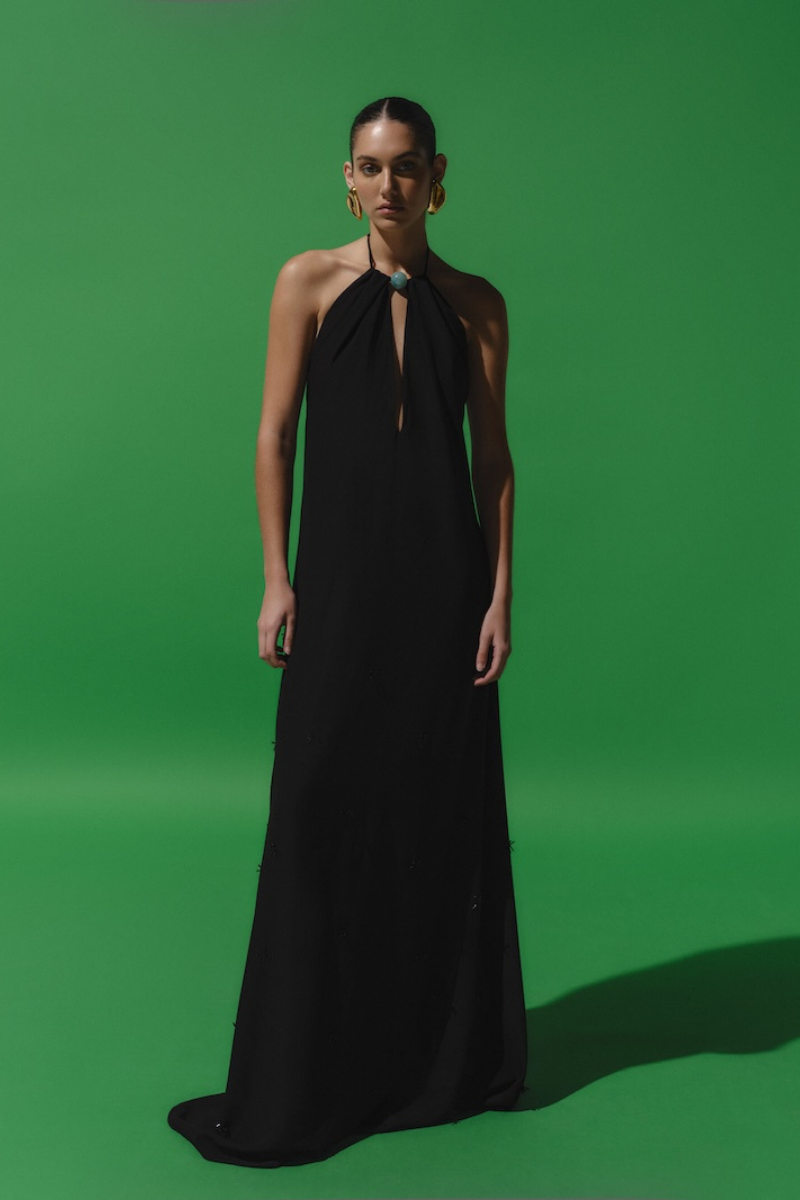 RONDINE DRESS IN BLACK