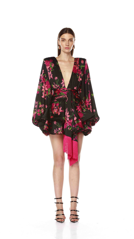 Bedouin Pink Lily Mini Dress