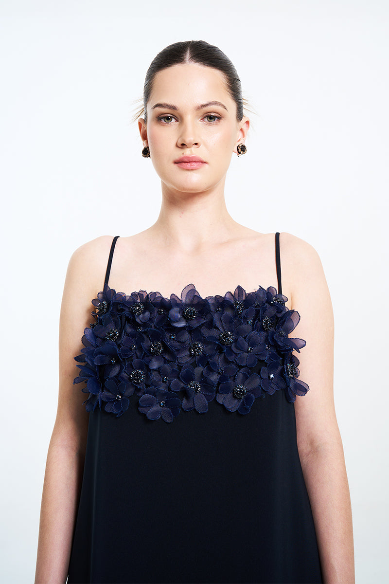 ALIA NOIRE MINI DRESS IN NAVY