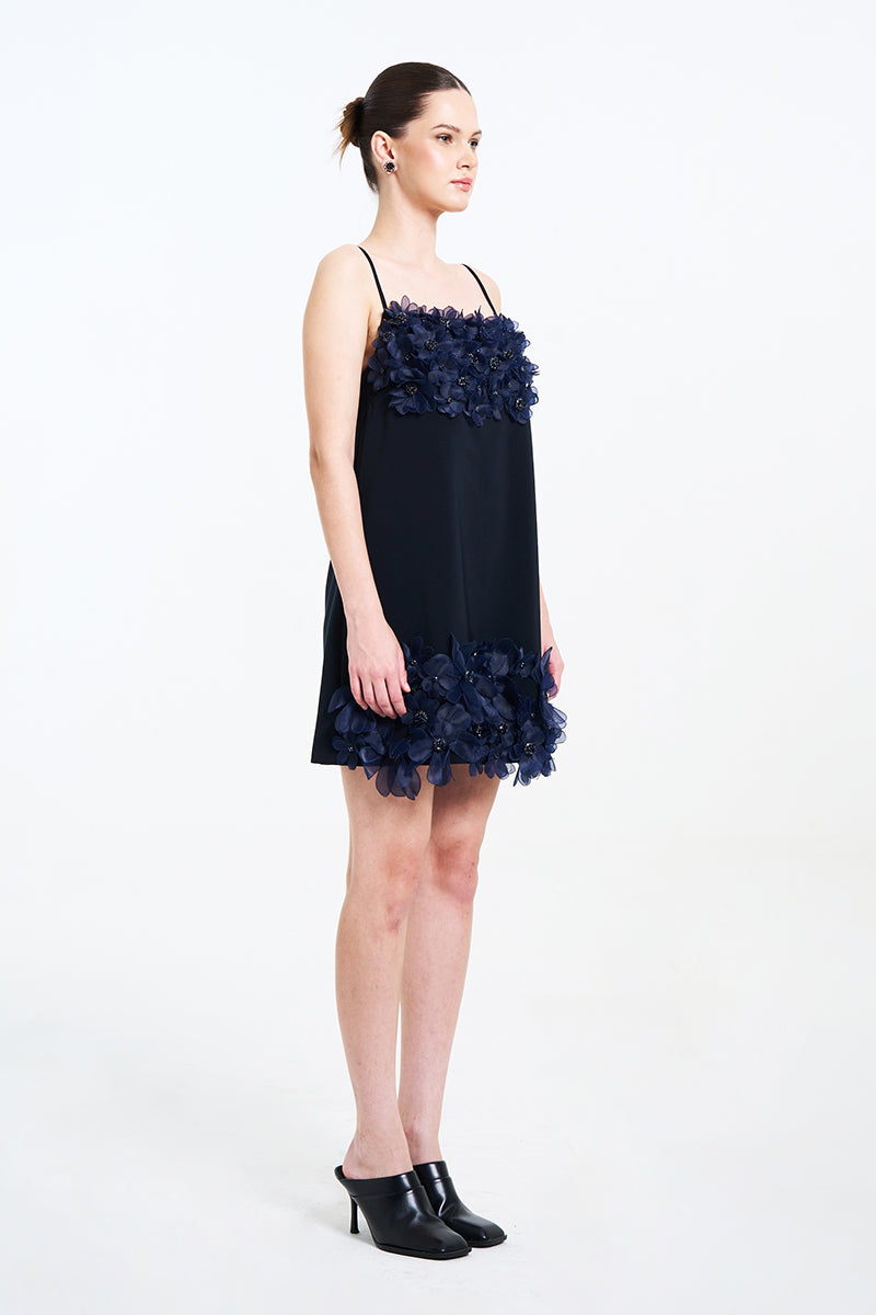 ALIA NOIRE MINI DRESS IN NAVY