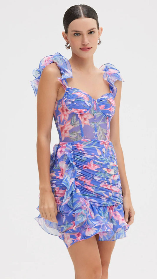 Amaryllis Flutter Dress