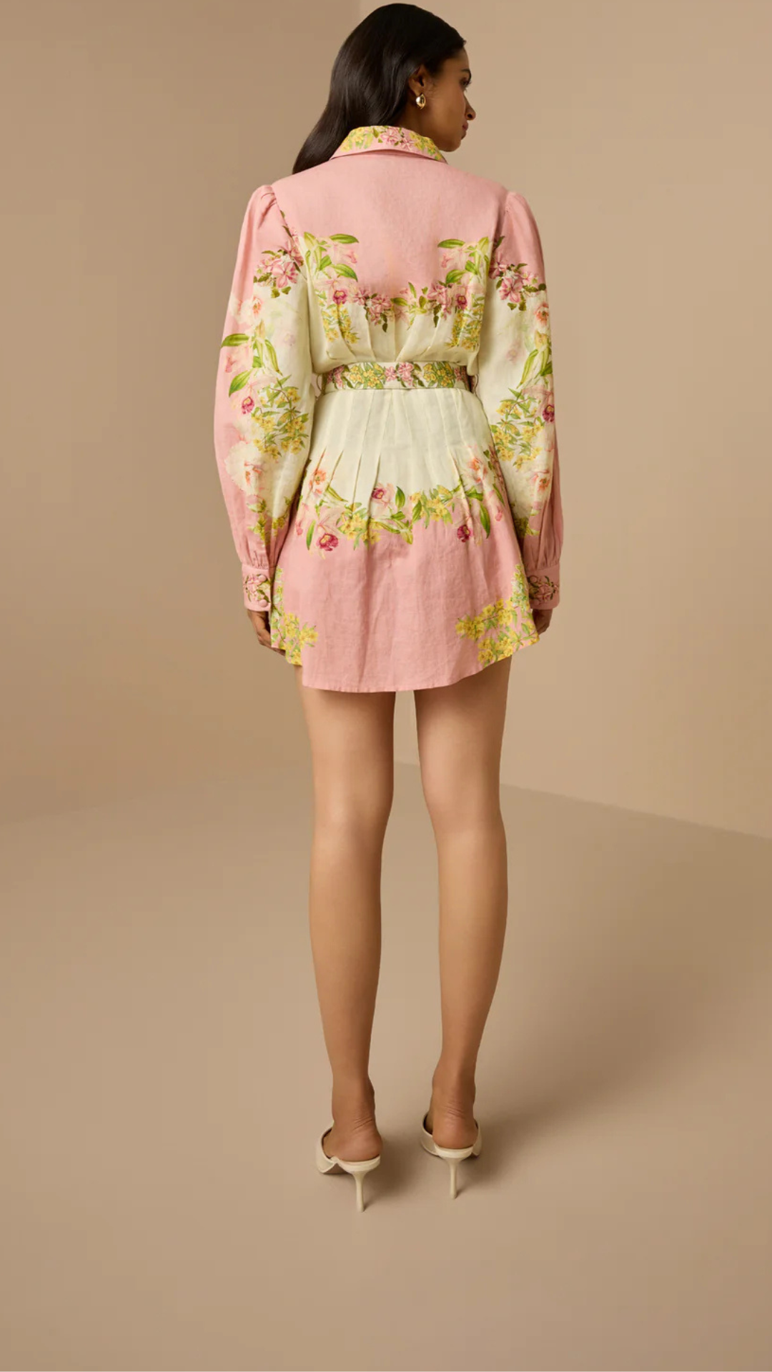 Short Dress w/ Buckle Belt