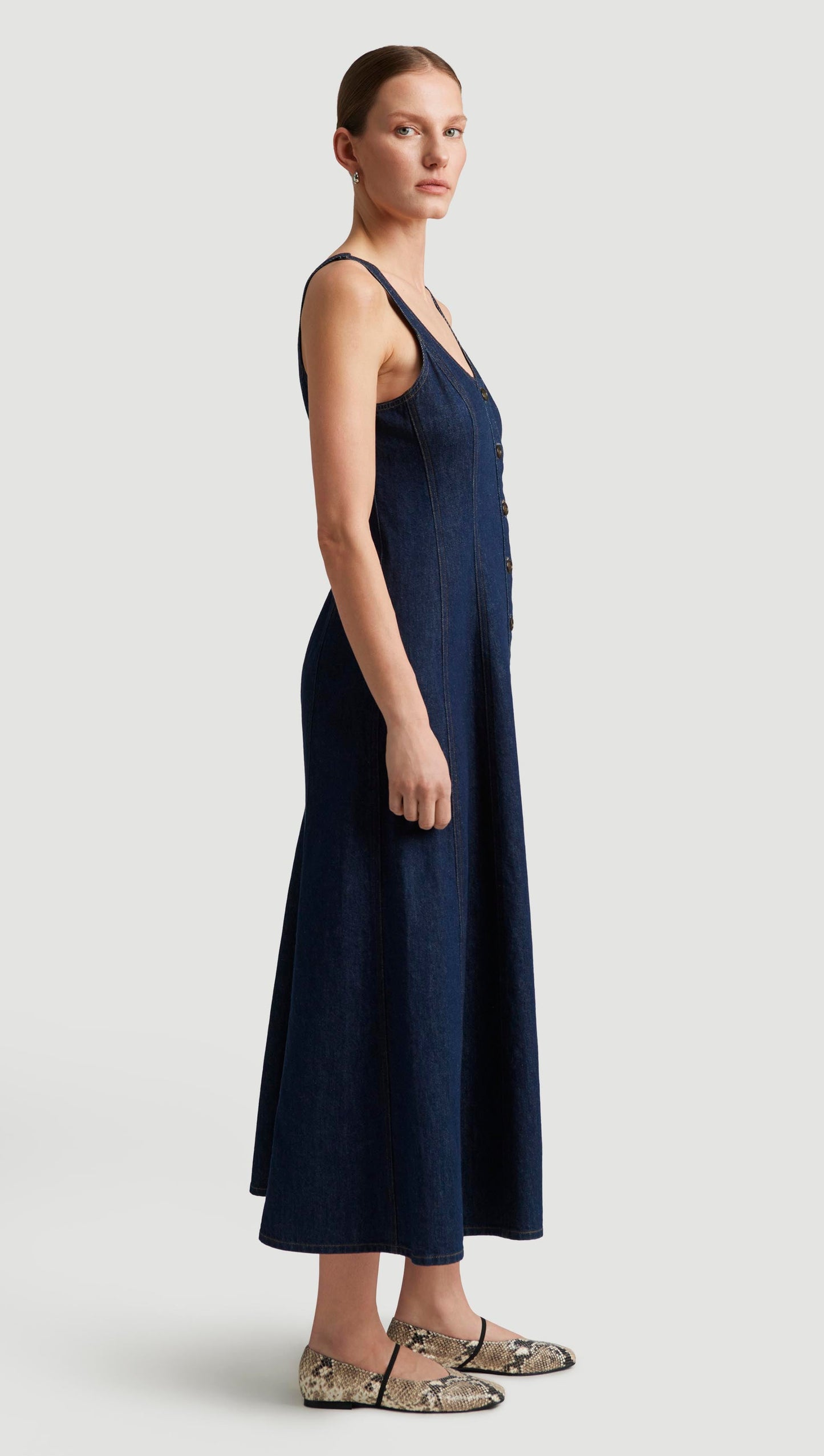 Farrow Denim Dress in Regenerative Cotton | Omni