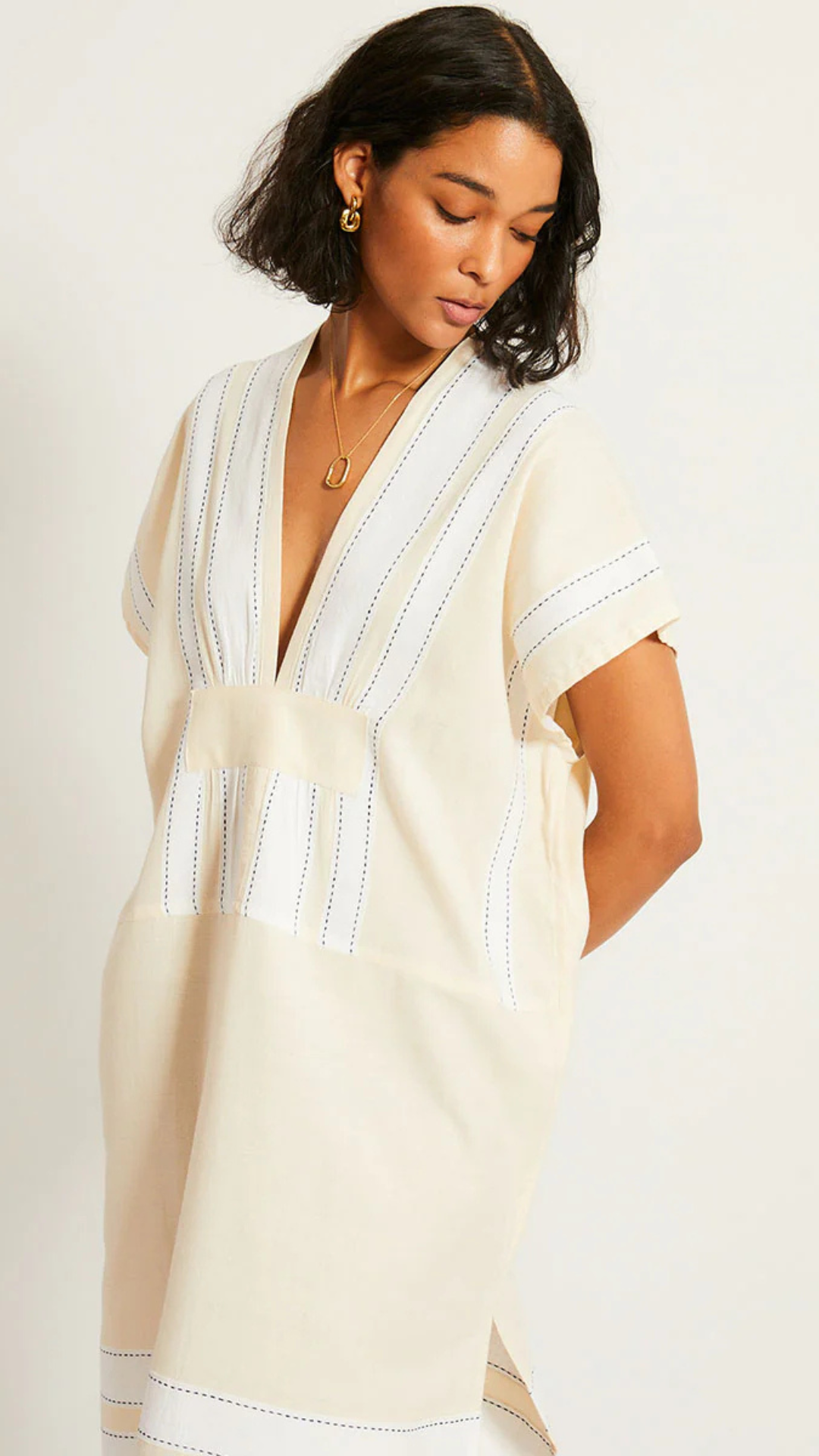 Gasita V Neck Caftan
