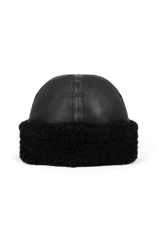 ZINA BIKER SHEARLING HAT