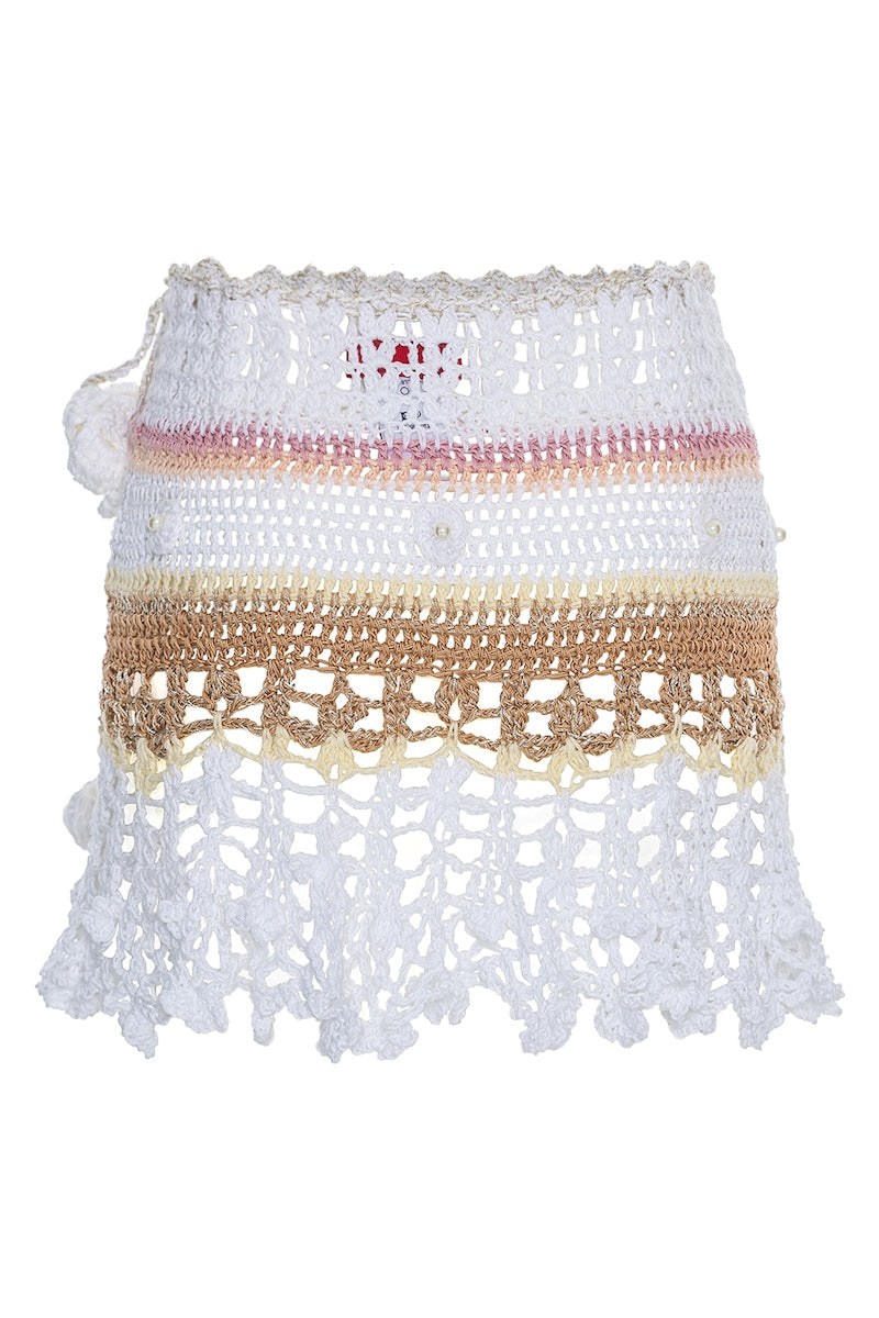 VANILLA MULTICOLOR HANDMADE CROCHET SKIRT