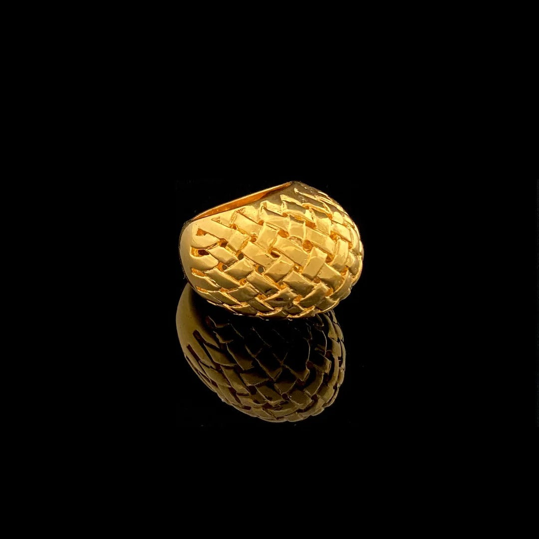 Tay Basketweave Bomb Ring