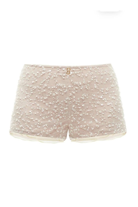 BEAD SHORTS IN MILK