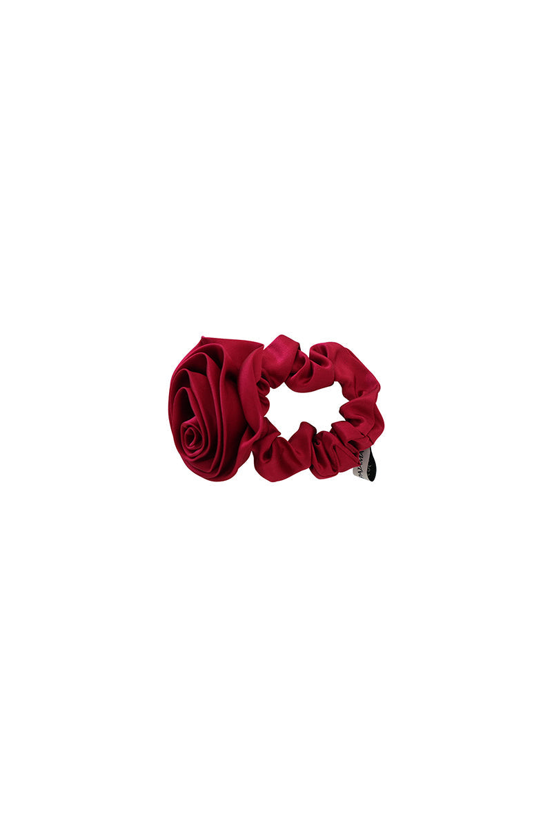 TUSCAN ROSE SILK SCRUNCHIES