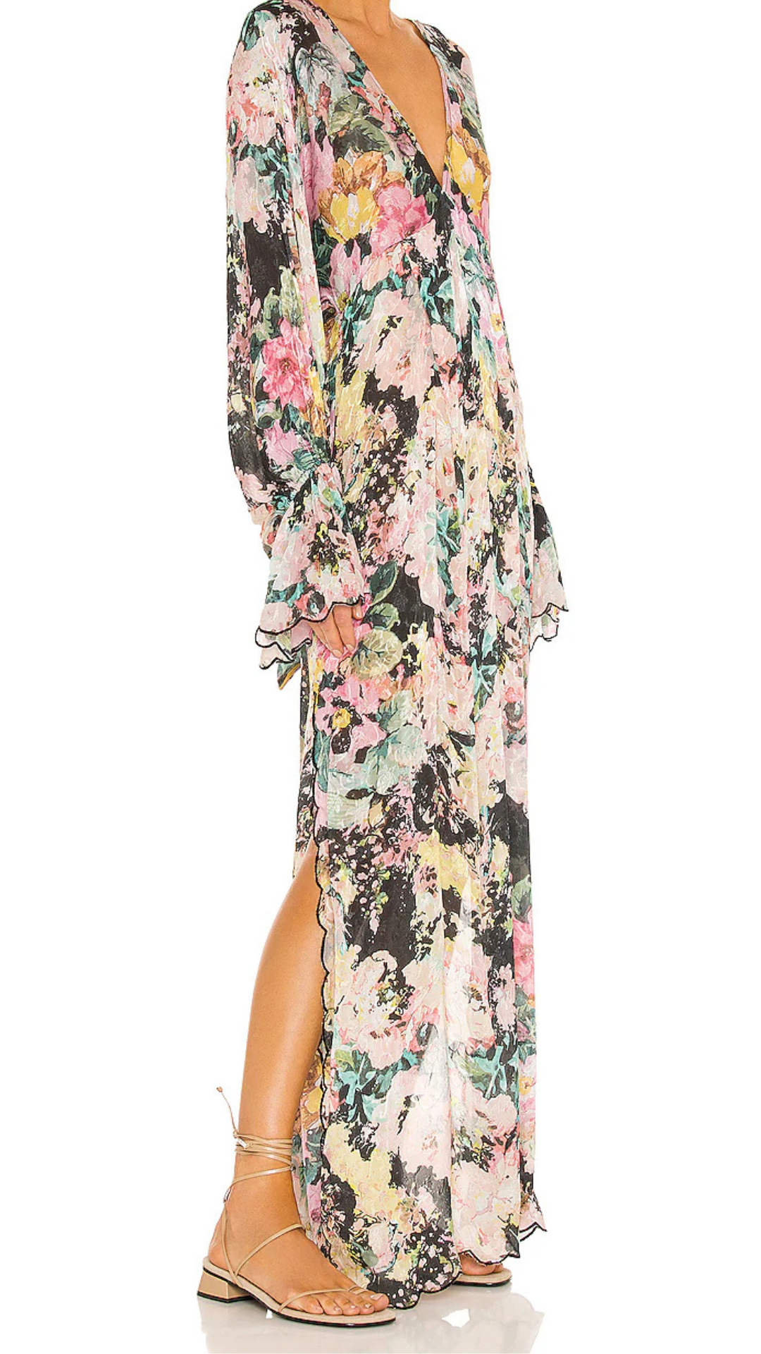 Teien Kaftan Dress - Black