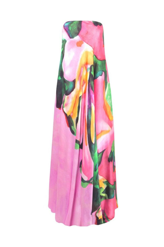 PEONY DRESS IN TAFFY PINK